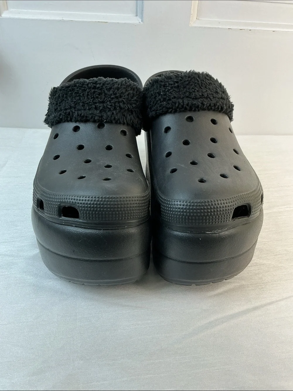 Cape Robbin Black Platform Mules crocs style